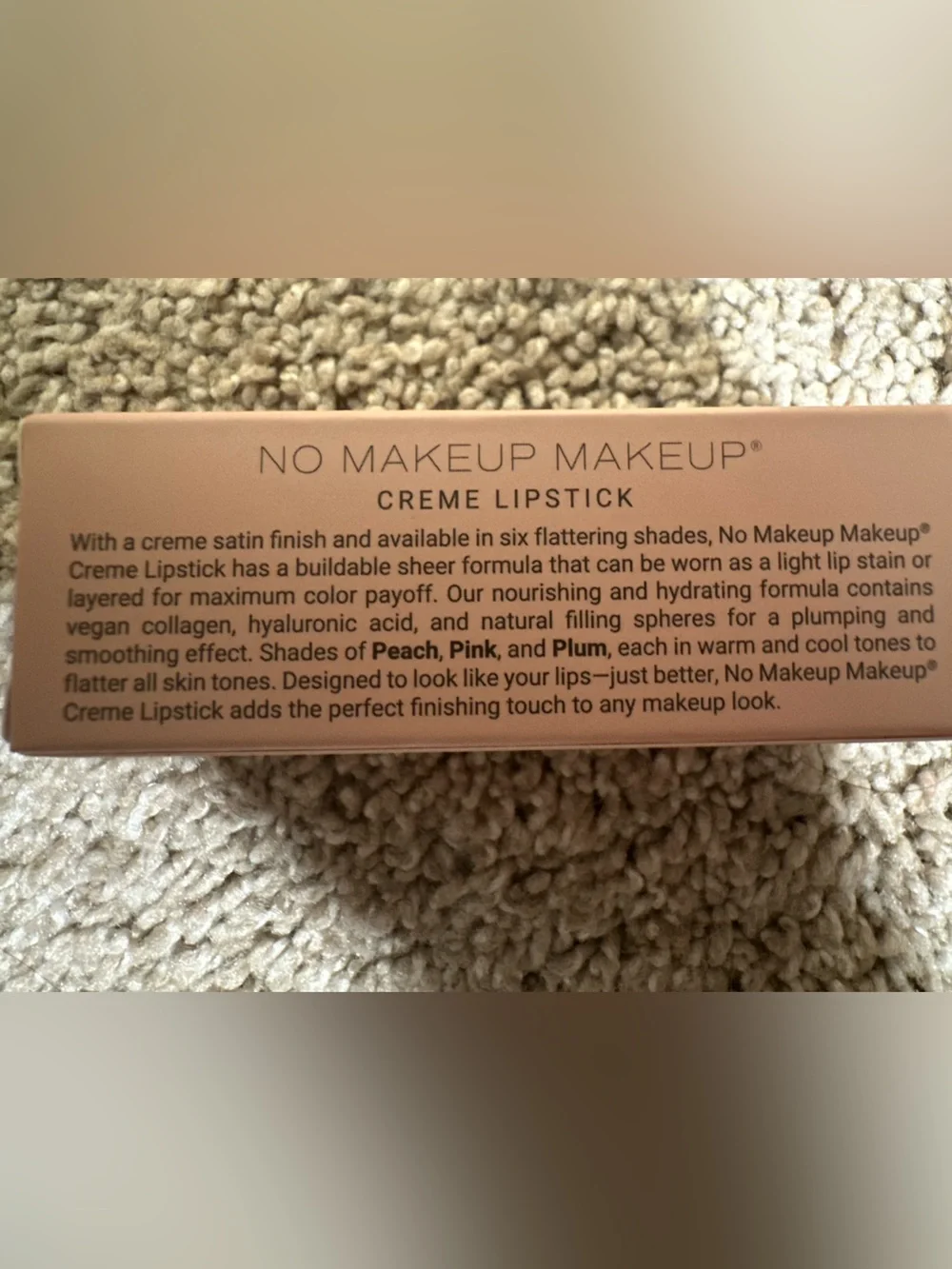 New In Box The Original No Makeup Makeup Creme Classic Lipstick in Pink 2 $44